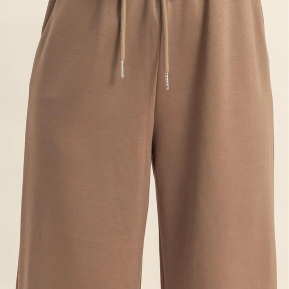 Suzy Flowy Knit Drawstring Pants | Women's Trendy Comfy Athleisure Bottoms - Picture 4 of 8